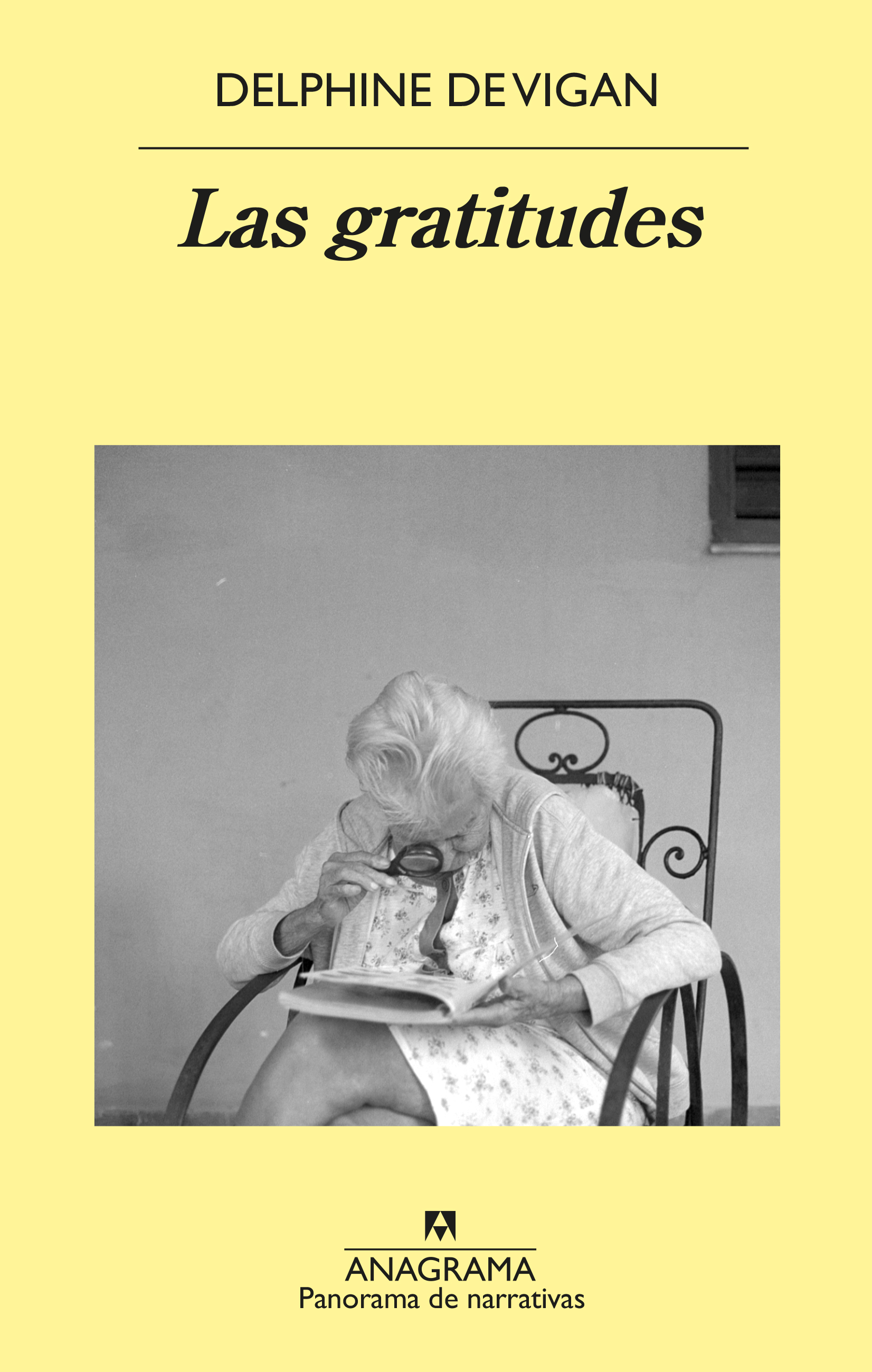 Portada del libro Las gratitudes de Delphine de Vigan