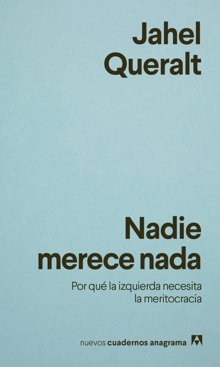Portada del libro Nadie merece nada de Jahel Queralt