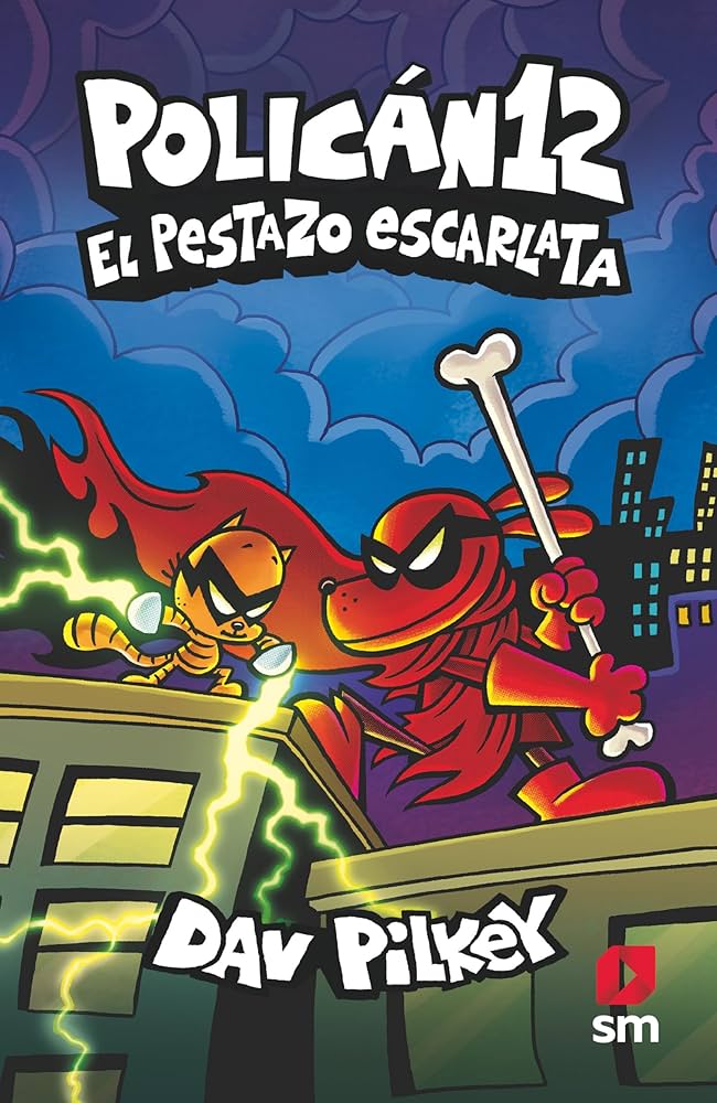 Libro Policán 12: El Pestazo Escarlata de Dav Pilkey